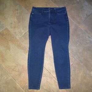 J. Jill Denim Women Premium Flex High Rise Denim Leggings 12 p Dark Wash jeans